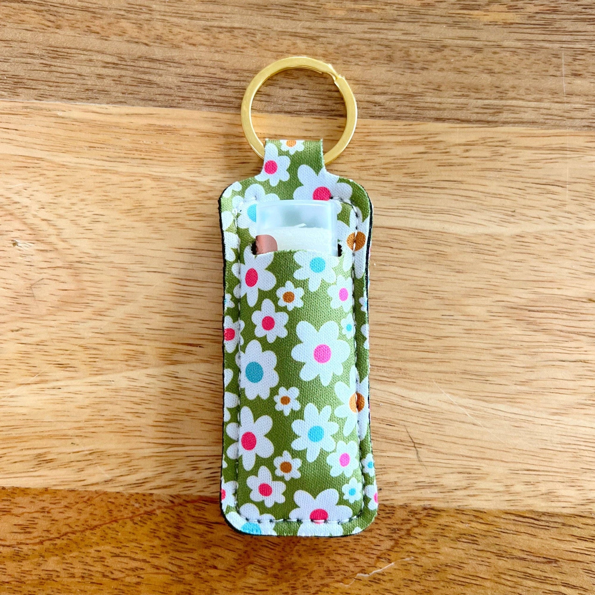 Green Daisy Lip Balm Holder