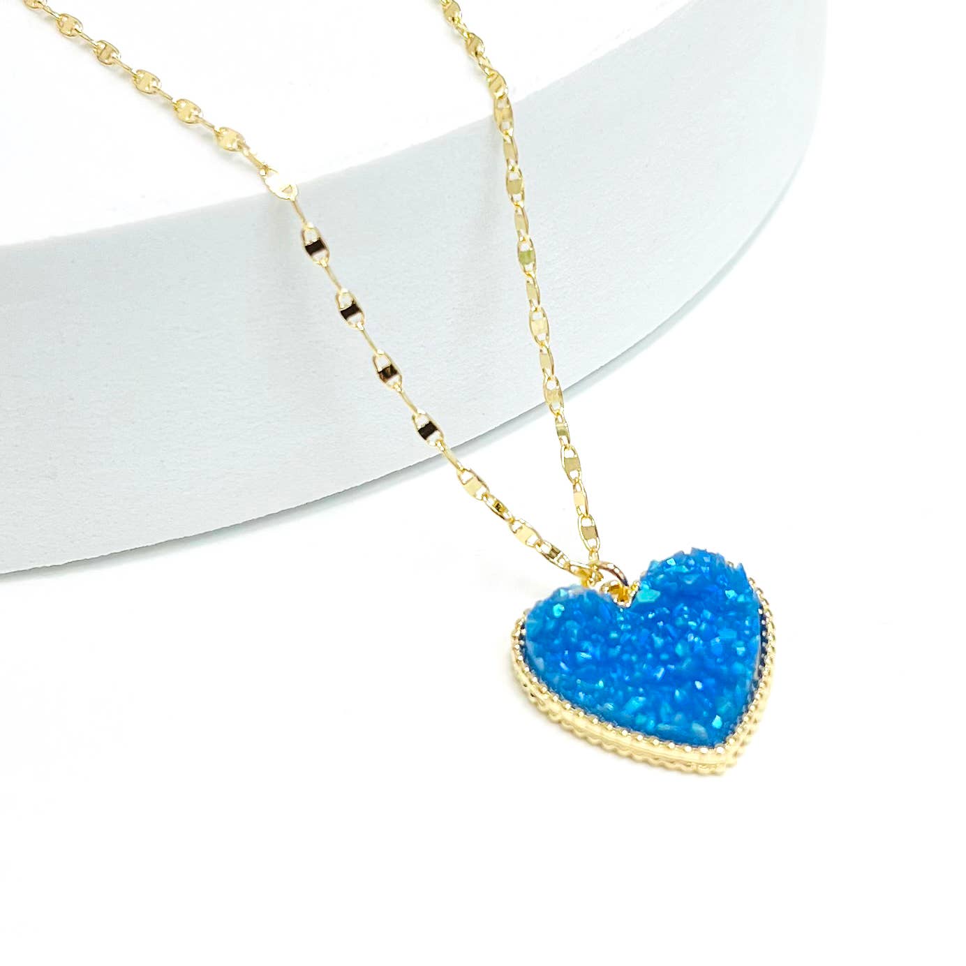 Heart Resin Pendant Necklace