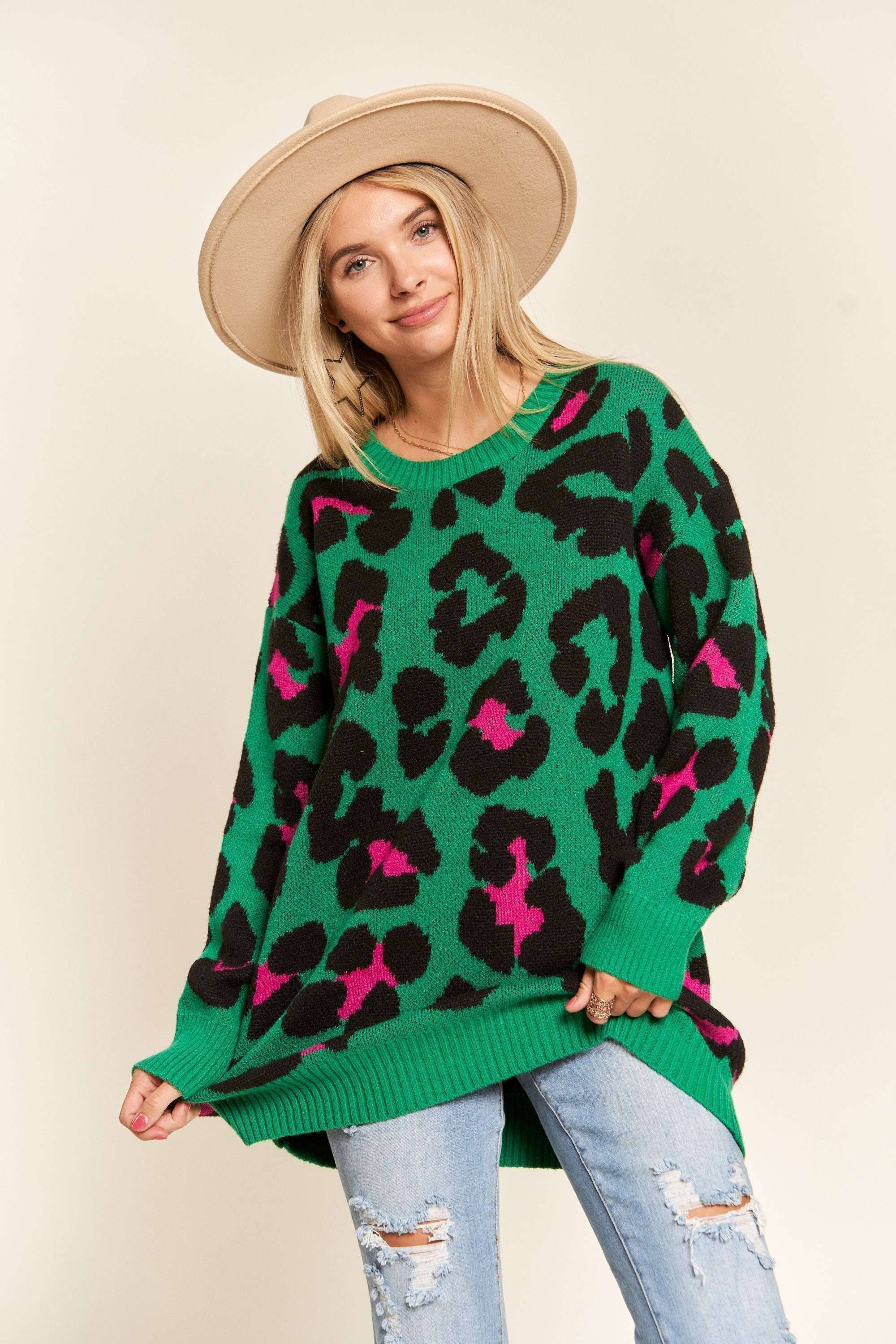 Leopard Tunic Sweater