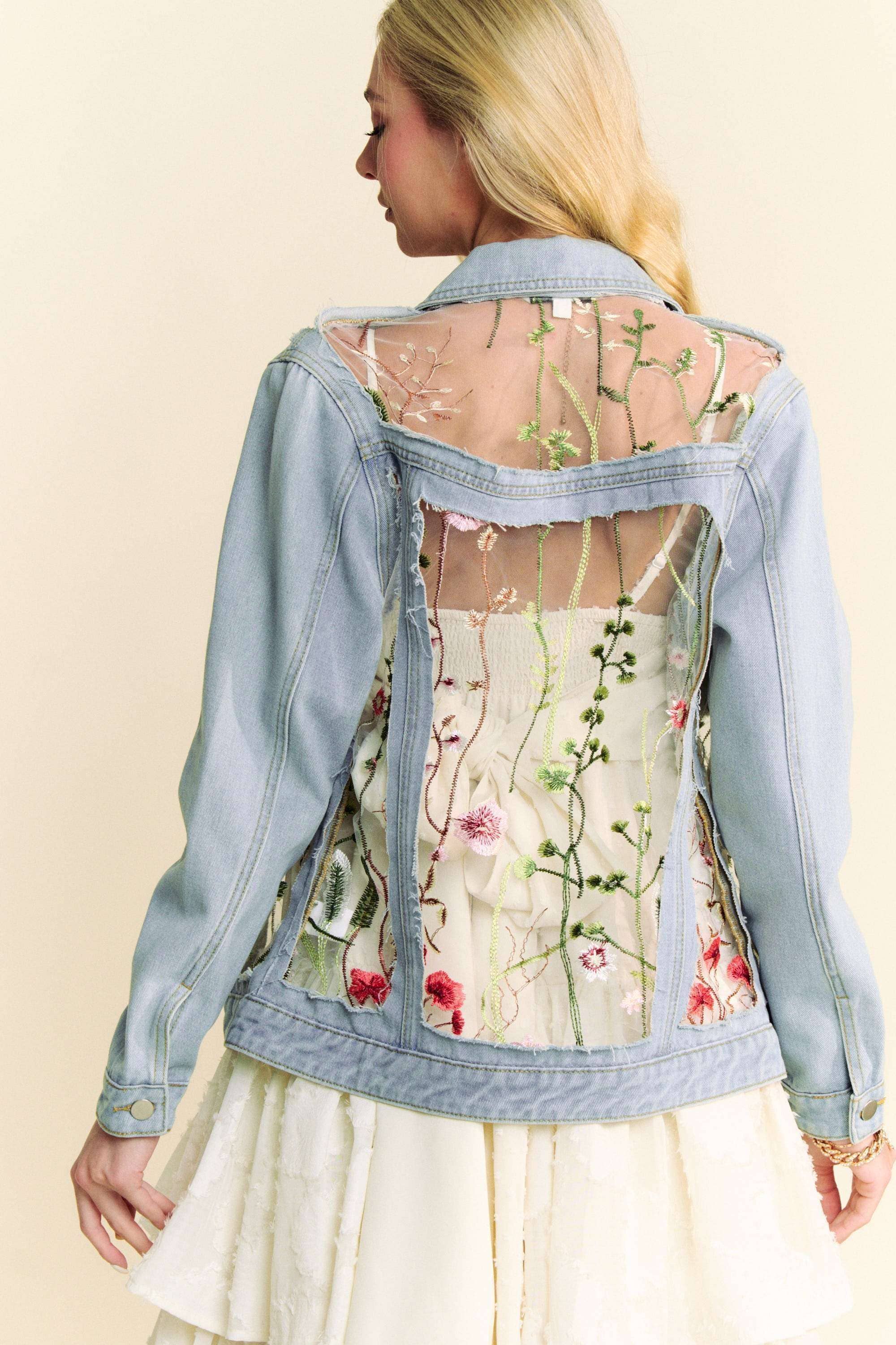 Floral Denim Jacket