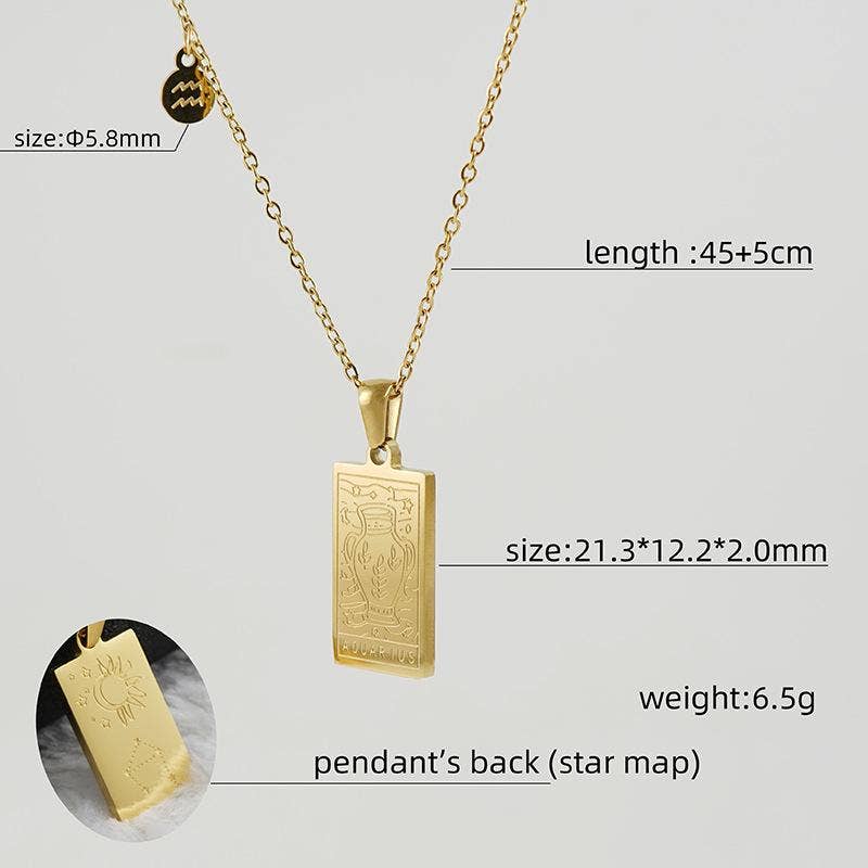 Star Sign Pendant Necklace