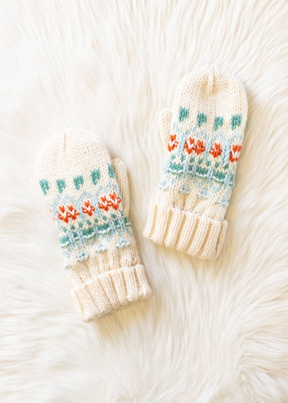 Playful Patterned Mittens