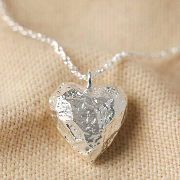 Molten Heart Pendant Necklace