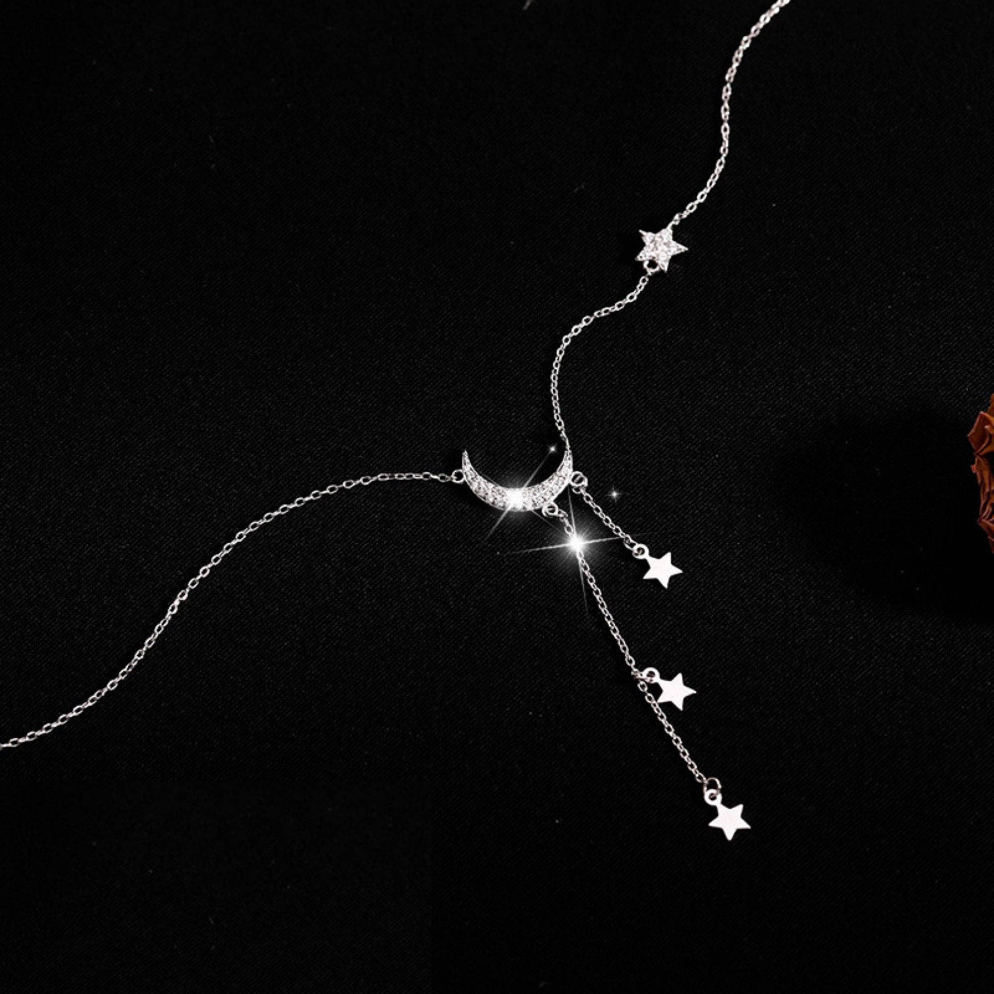 Moon Star Tassel Necklace