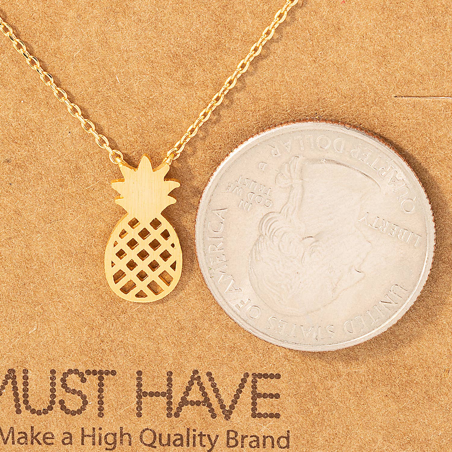 Pineapple Charm Necklace