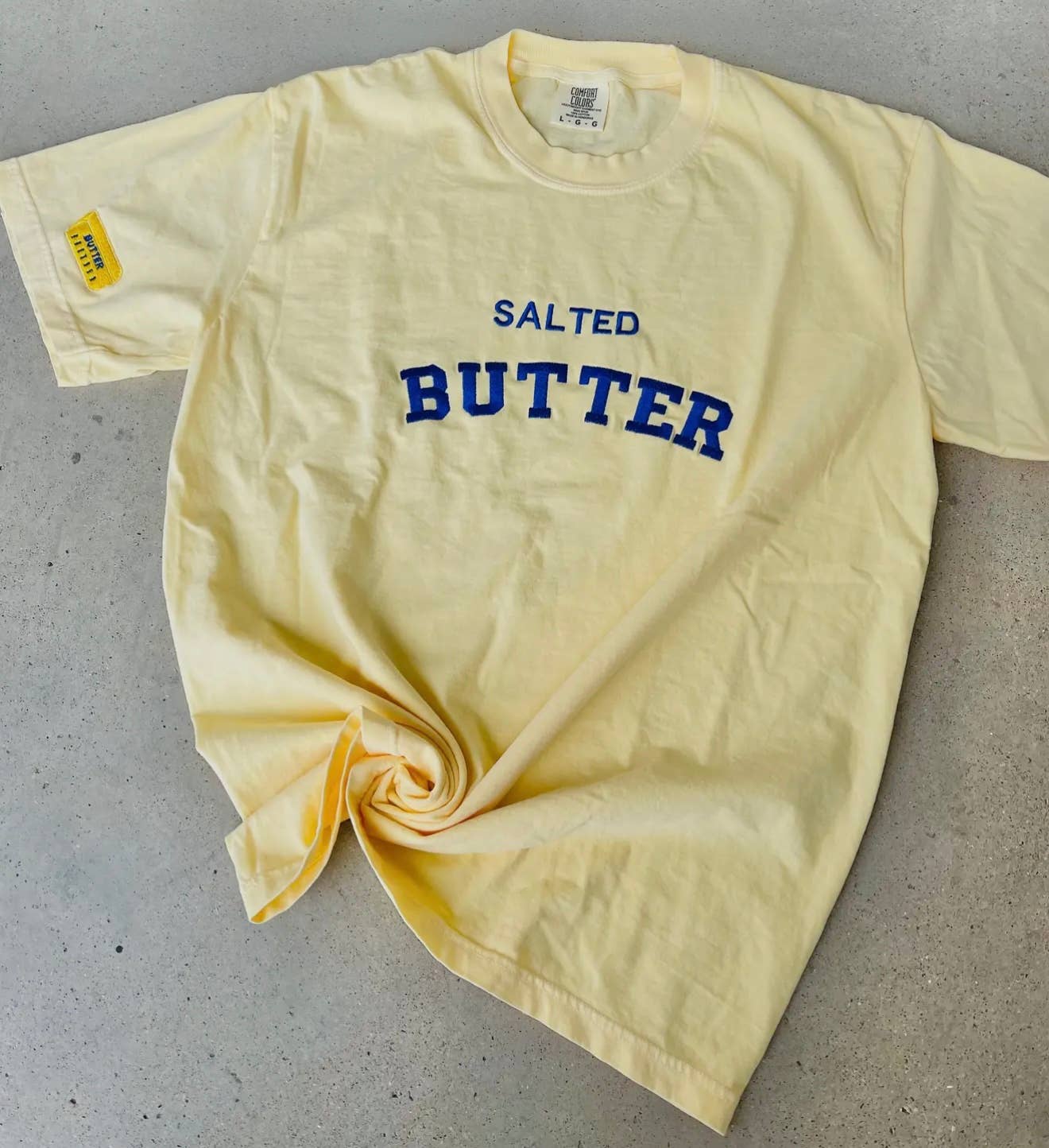 Salted Butter Embroidered T-Shirt