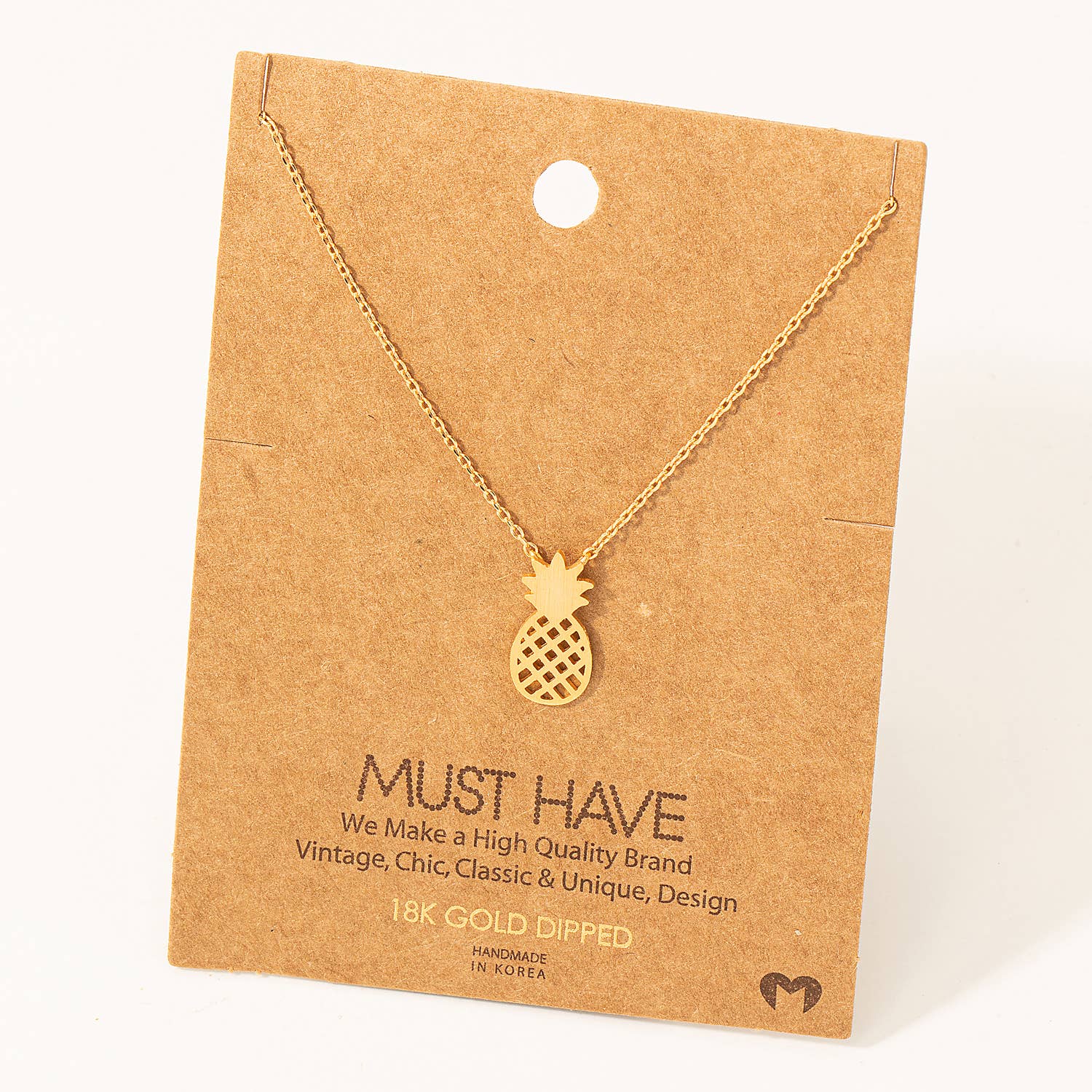 Pineapple Charm Necklace