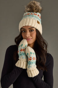 Front Row Pom Hat - Playful Patterned Hat
