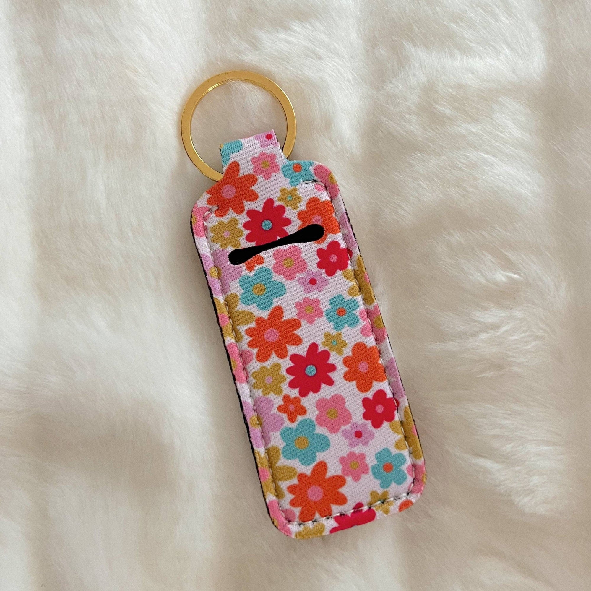 Retro Floral Lip Balm Holder