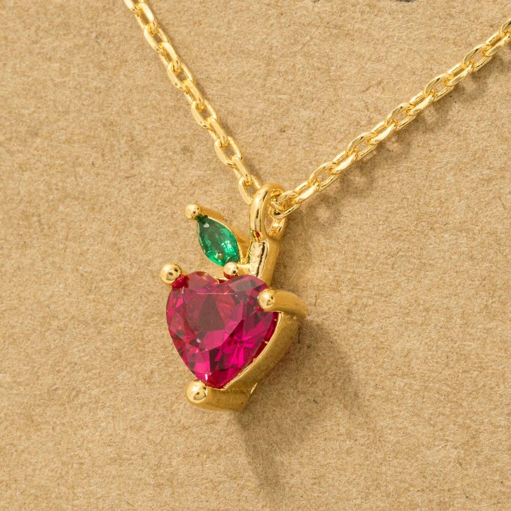 Strawberry Heart Necklace