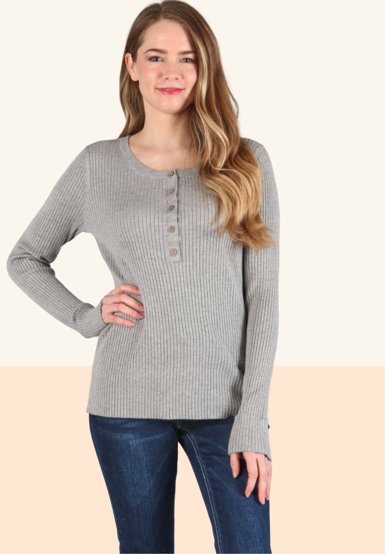 Knit Henley Top
