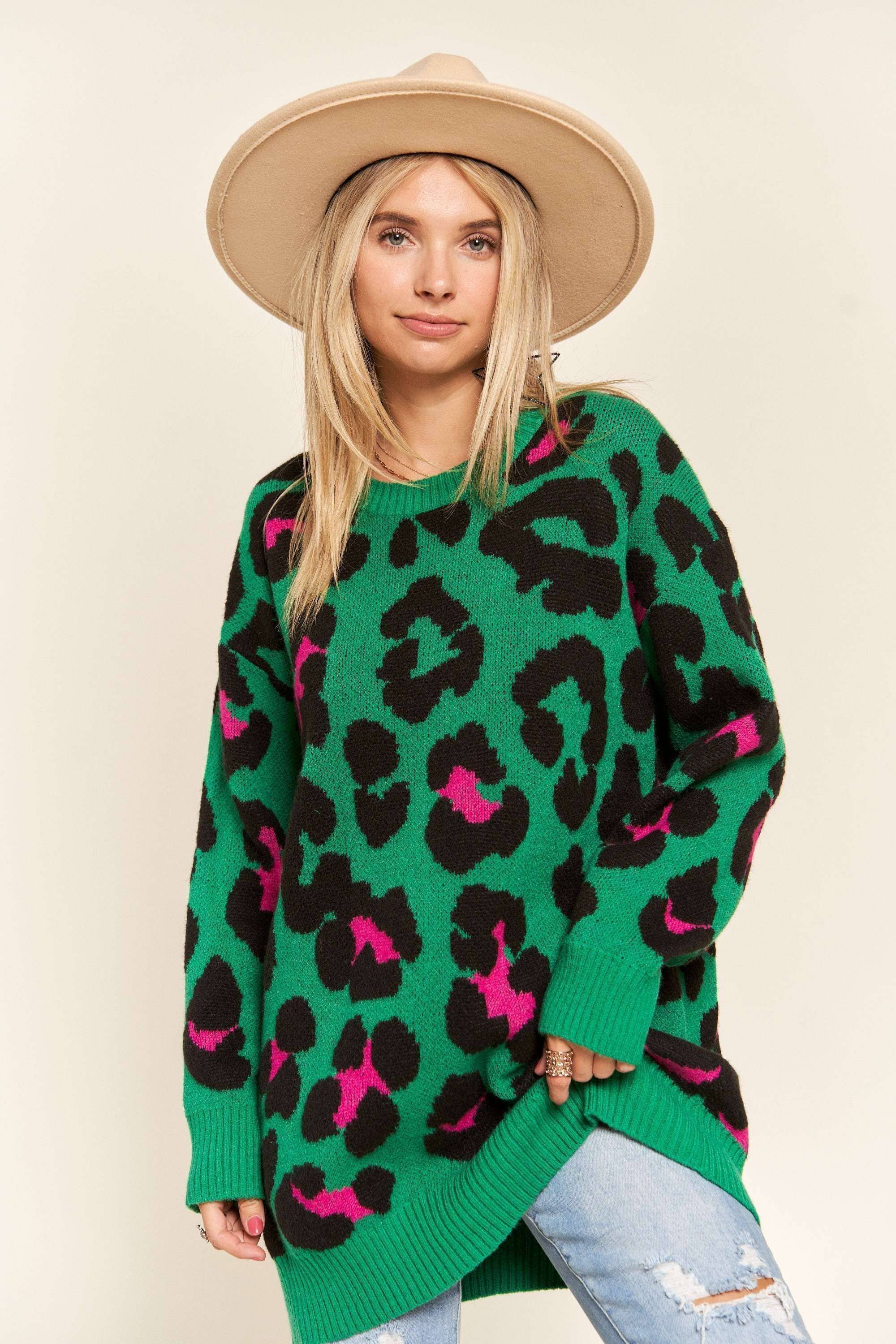 Leopard Tunic Sweater