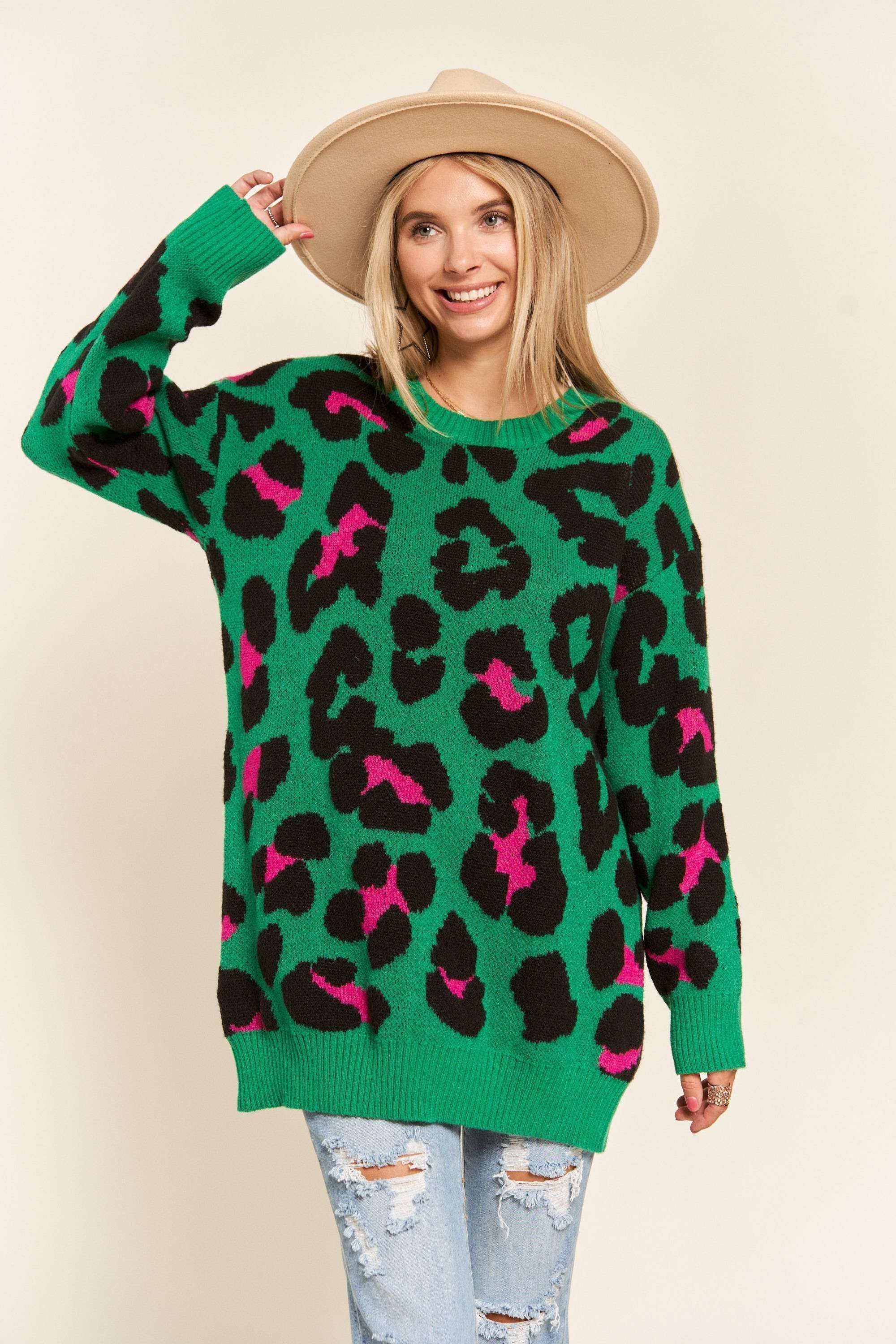 Leopard Tunic Sweater