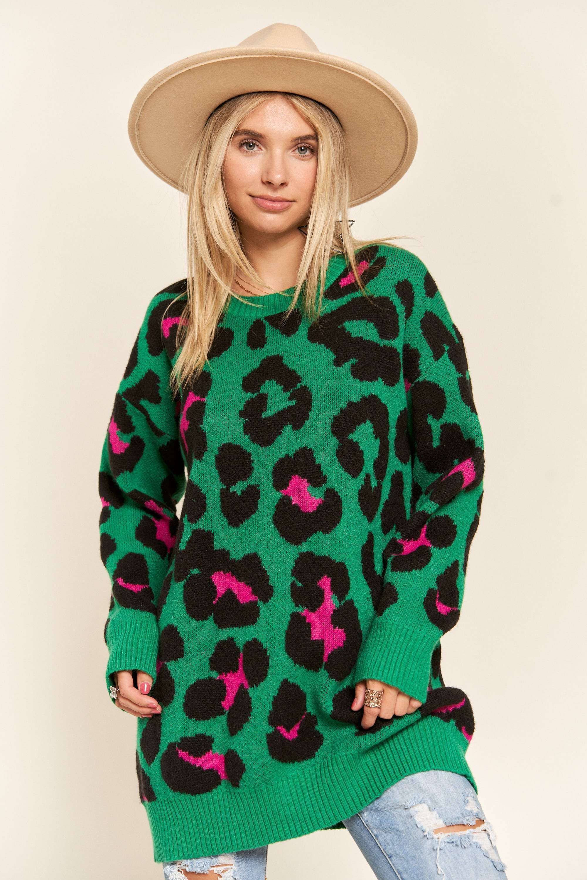 Leopard Tunic Sweater