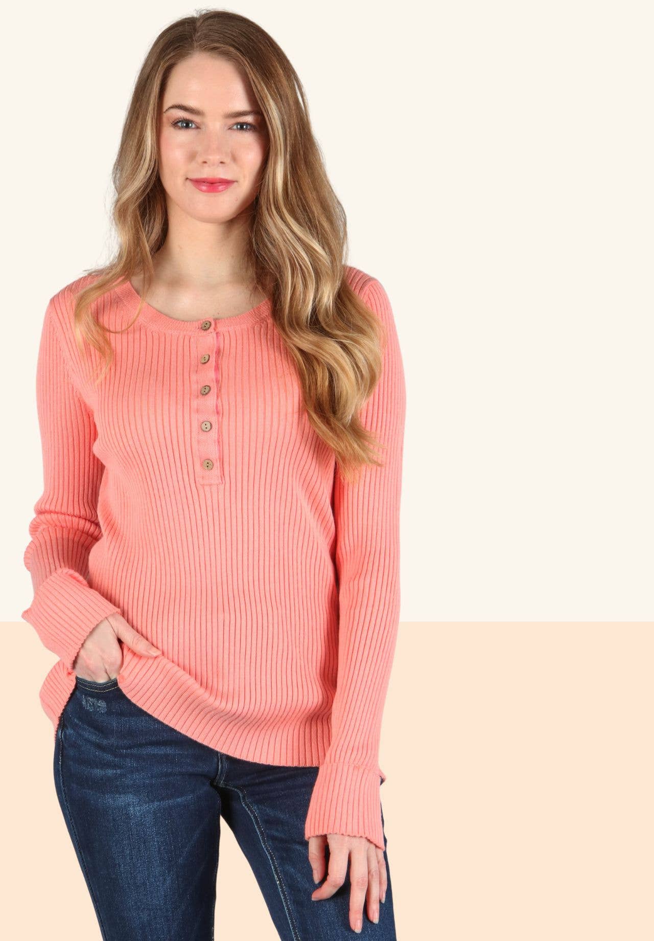 Knit Henley Top