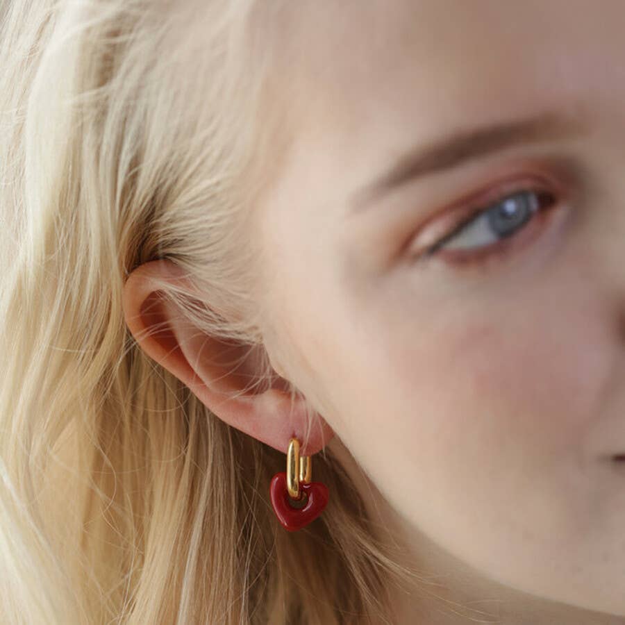 Heart Resin Earrings