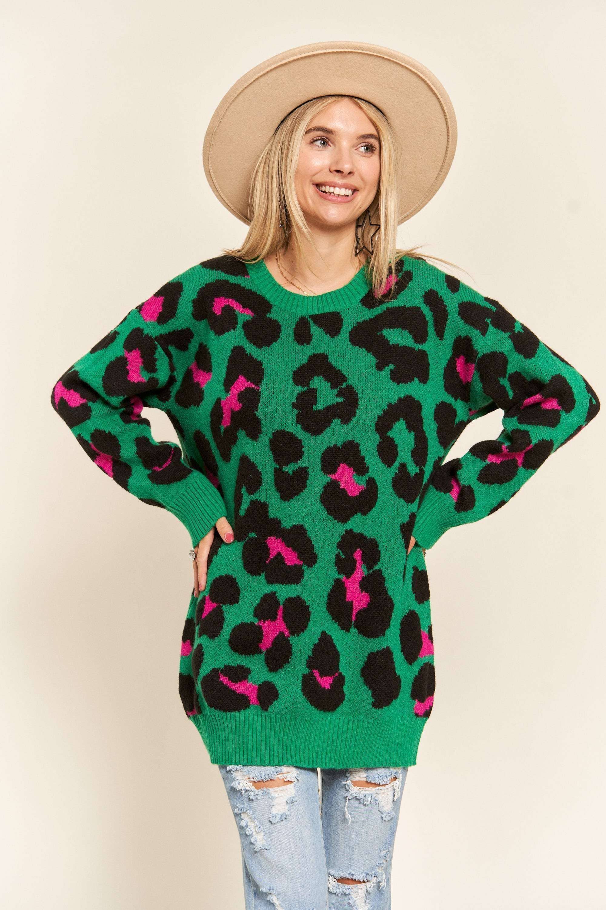 Leopard Tunic Sweater