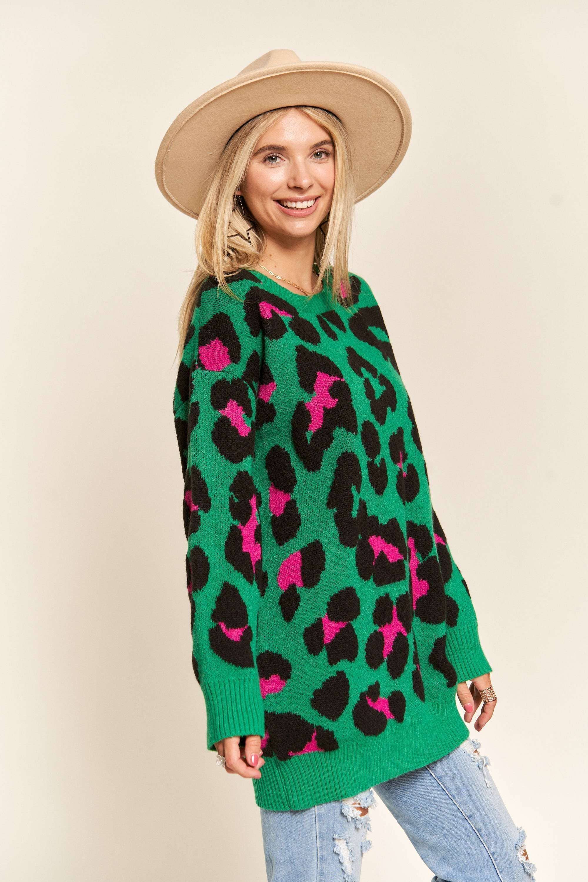 Leopard Tunic Sweater