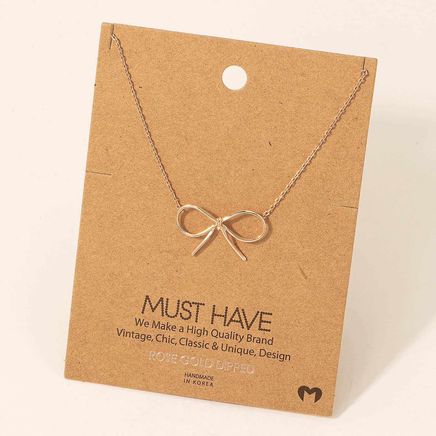 Bow Tie Pendant Necklace