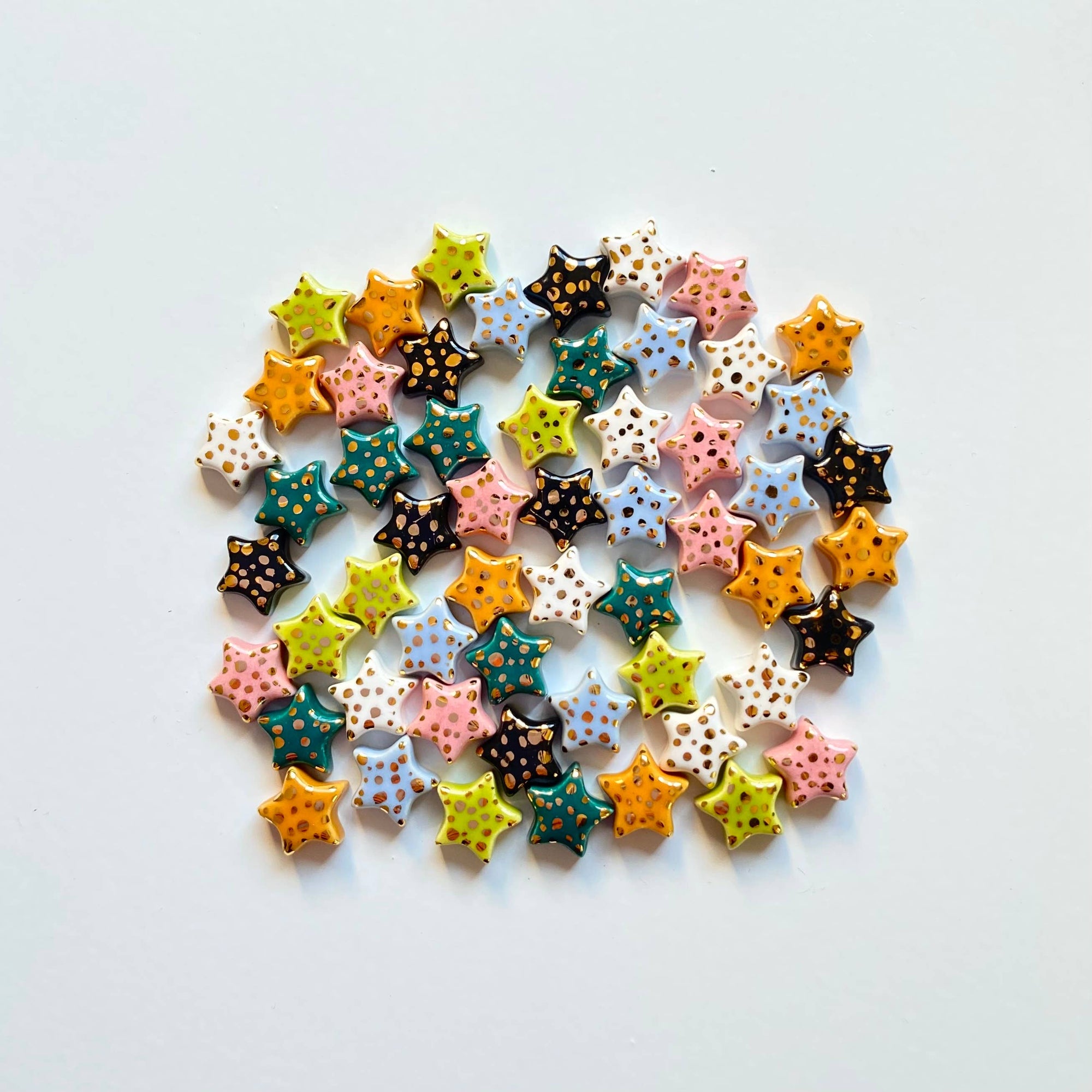 Ceramic Star Stud Earring