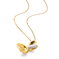 Locket Necklace - Fortune Cookie Locket Necklace - Secret Message Locet
