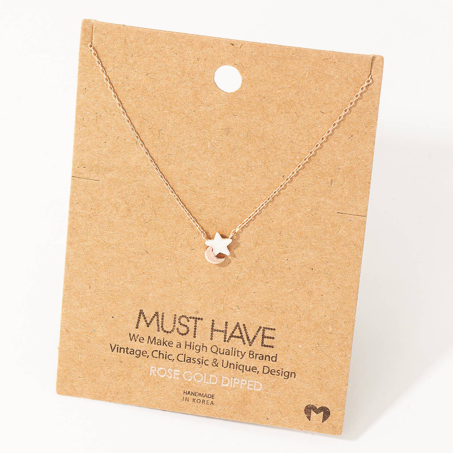 Star Moon Charm Necklace