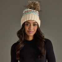 Front Row Pom Hat - Playful Patterned Hat
