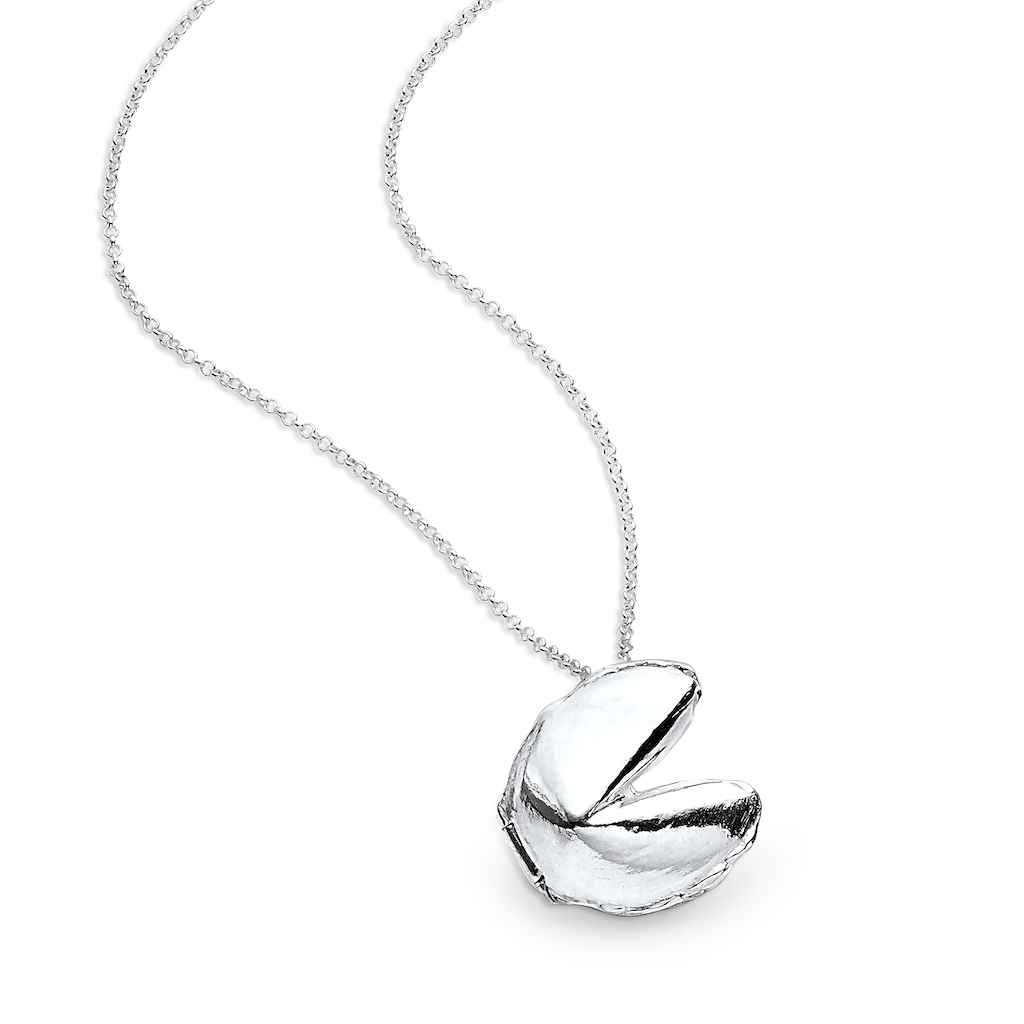Fortune Cookie Locket Necklace