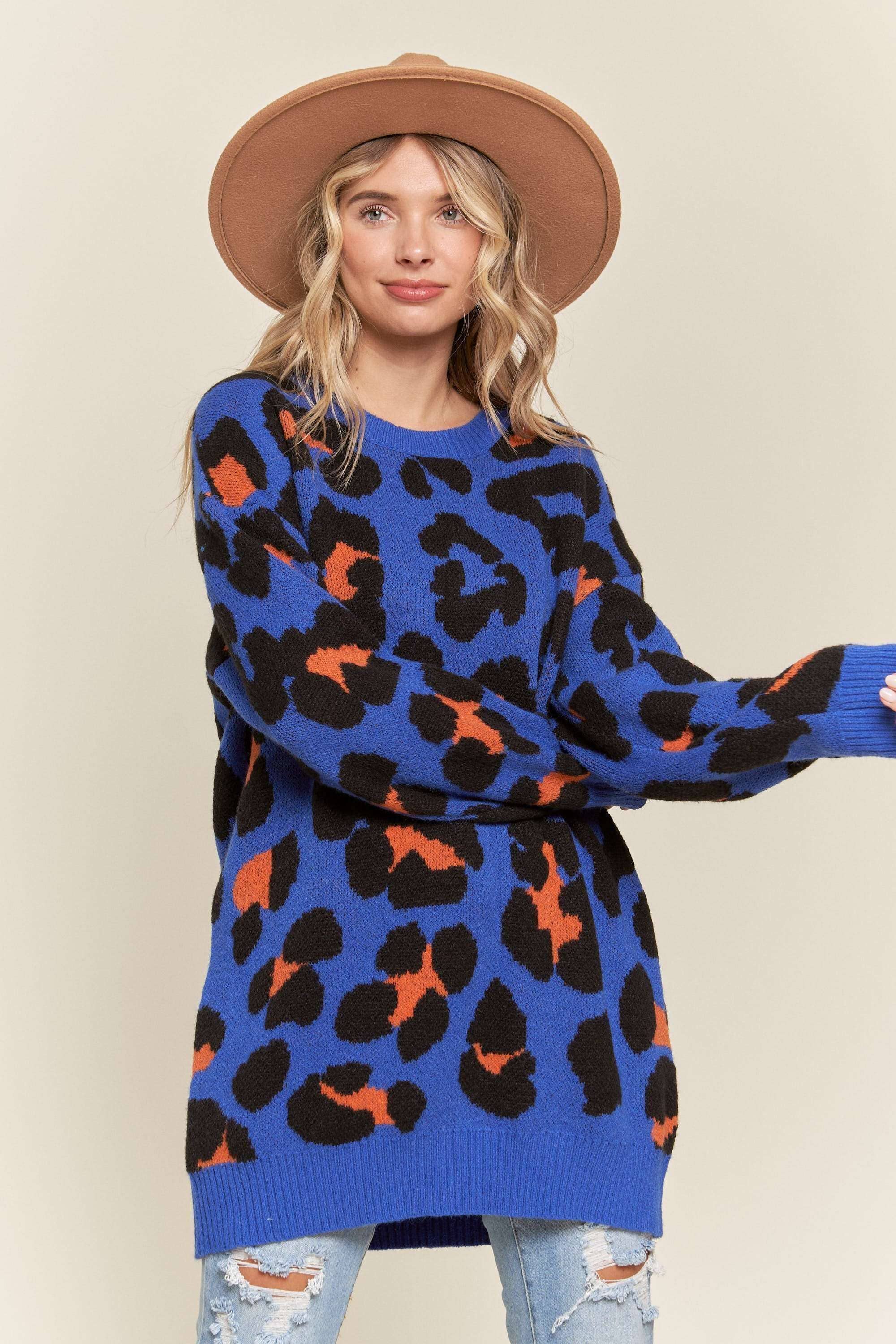Leopard Tunic Sweater