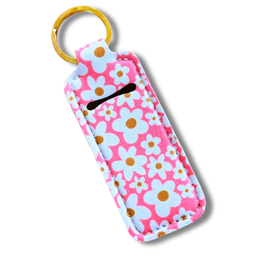 Pink Daisy Lip Balm Holder
