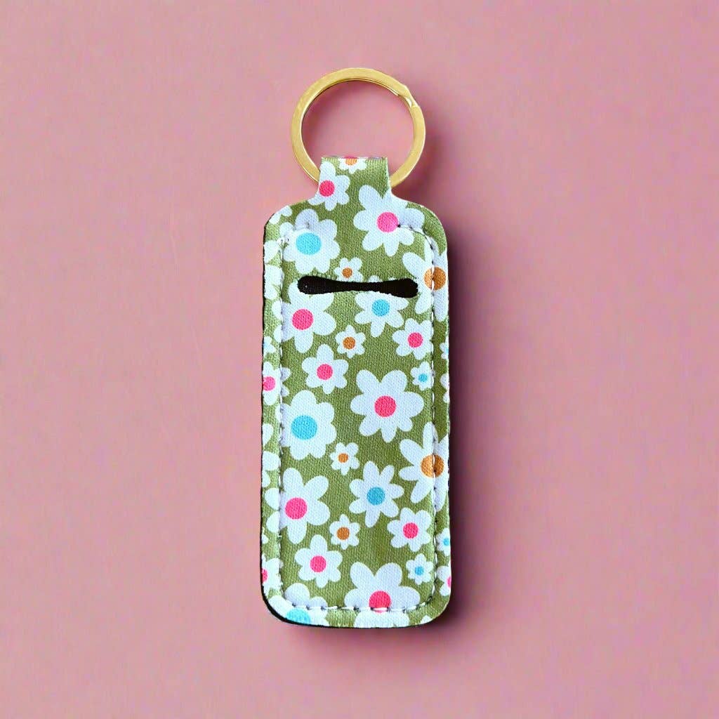 Green Daisy Lip Balm Holder