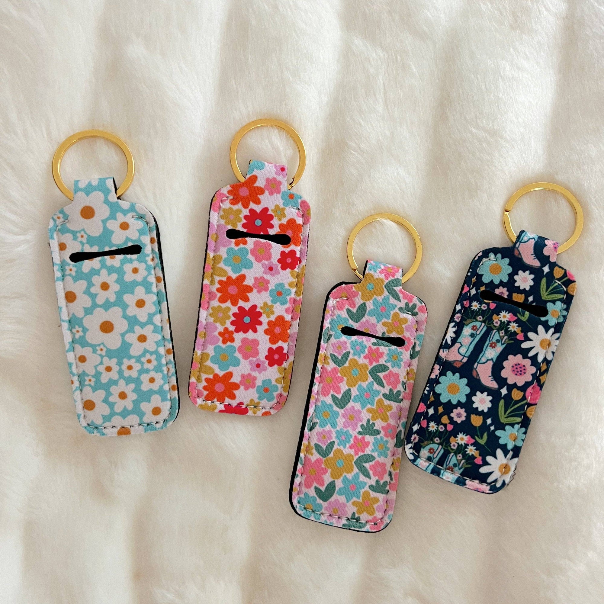 Retro Floral Lip Balm Holder