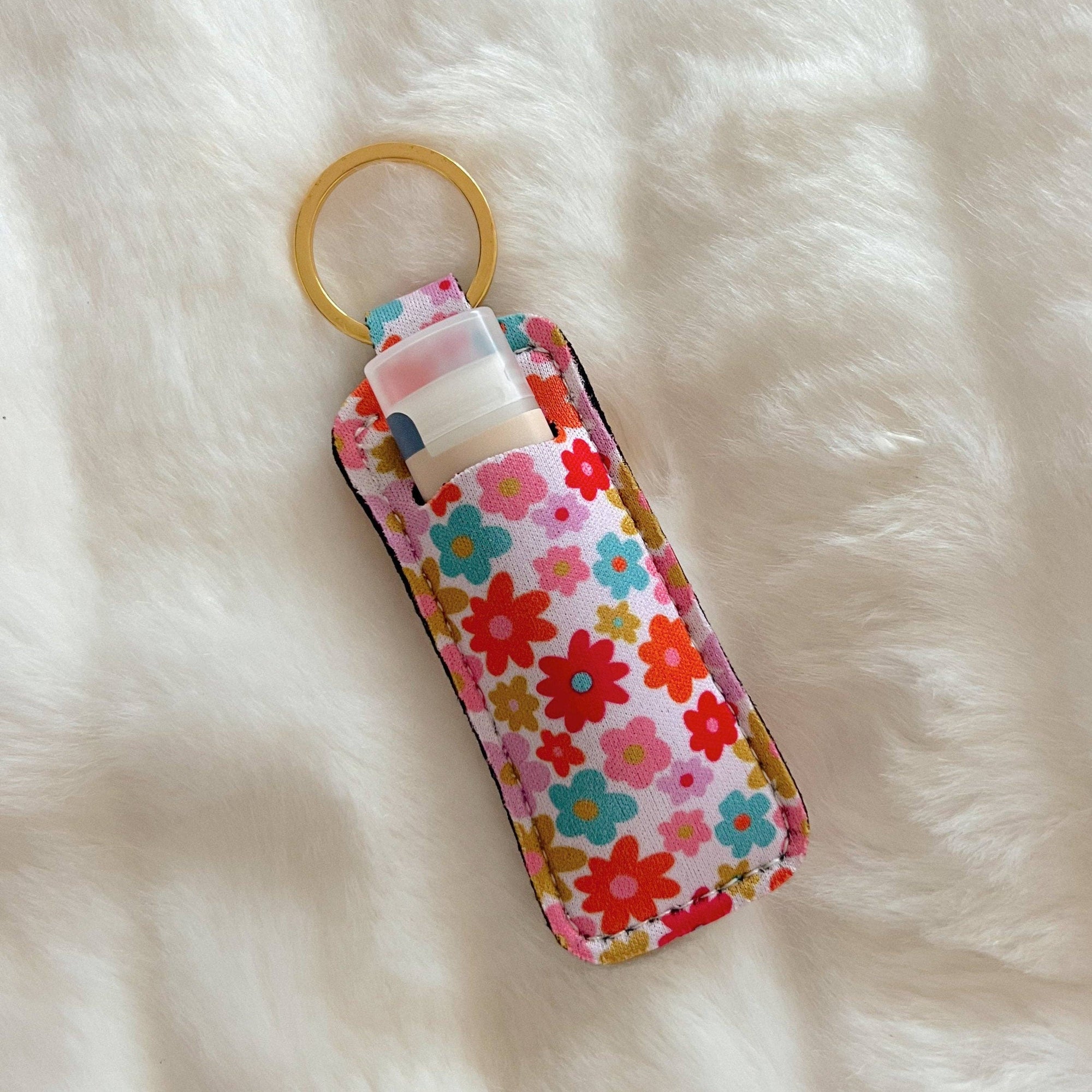 Retro Floral Lip Balm Holder