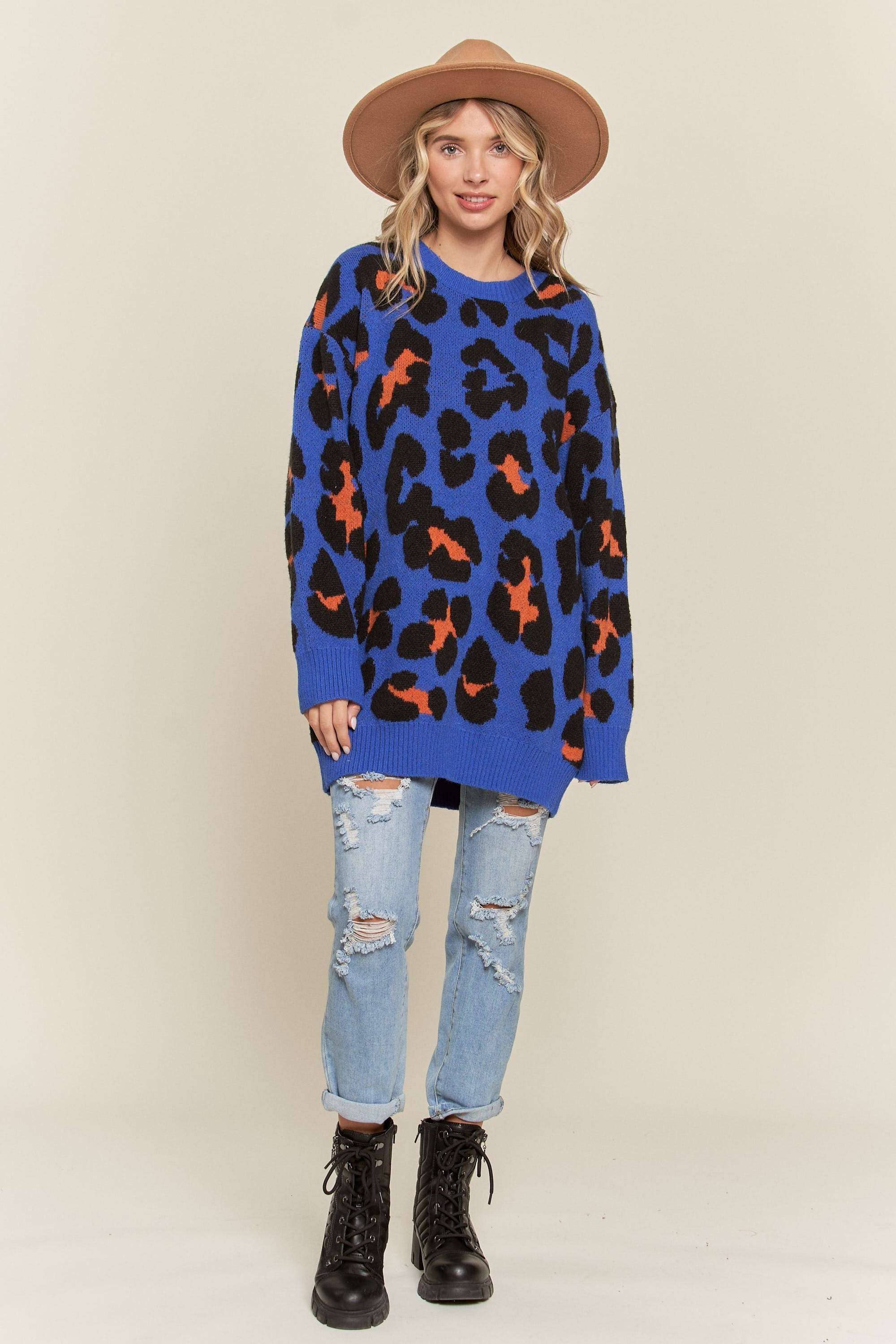 Leopard Tunic Sweater