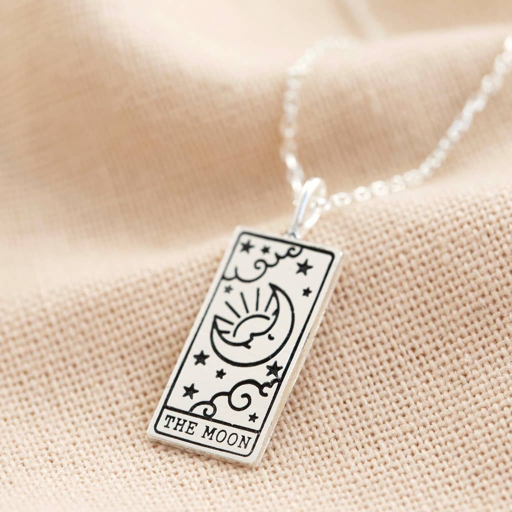 The Moon Tarot Card Necklace