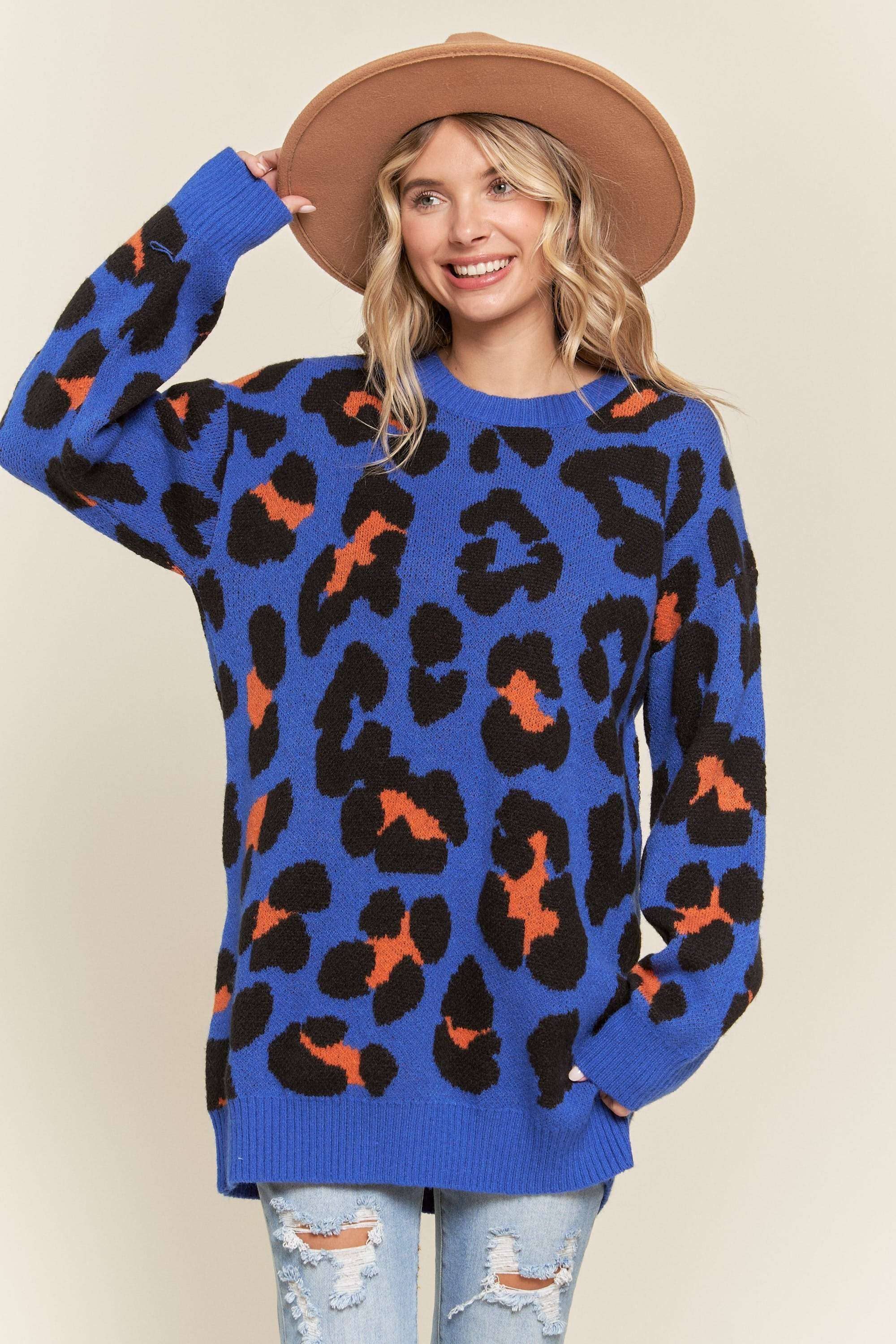 Leopard Tunic Sweater